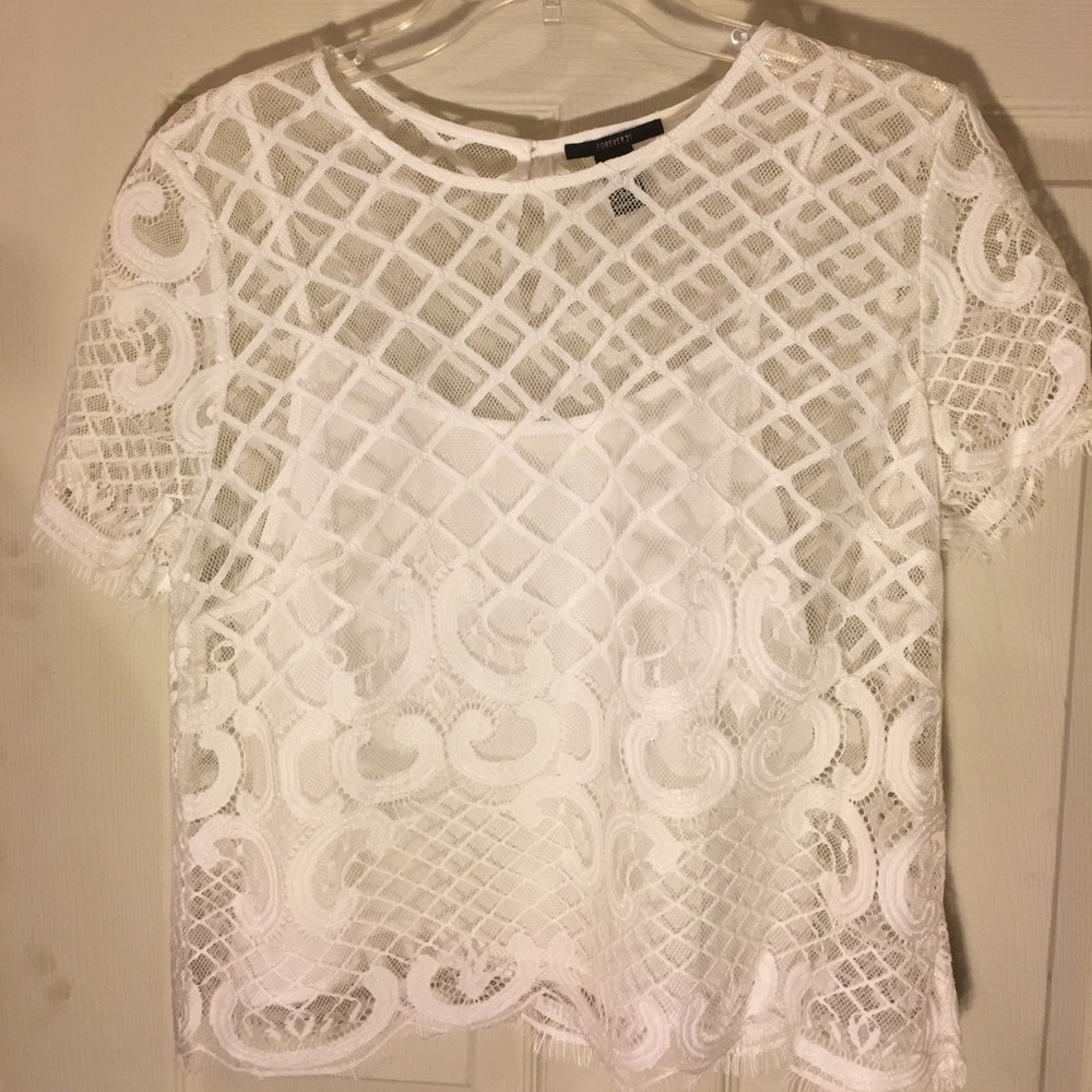 Lace blouse & camisole